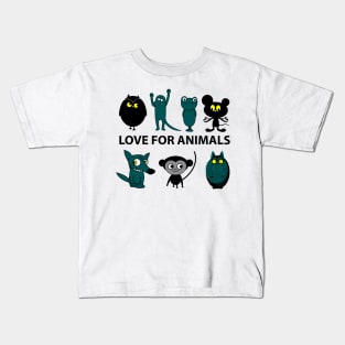 Love for animals Kids T-Shirt